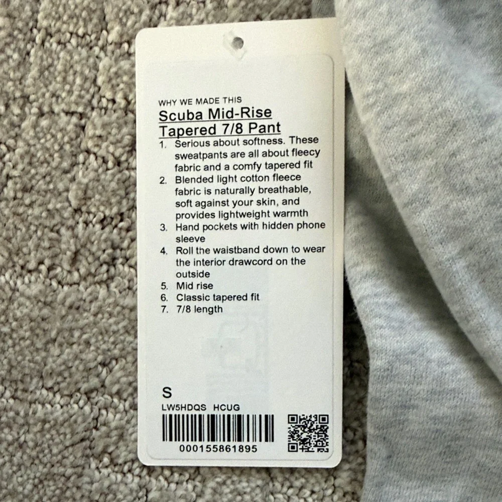 Lululemon Scuba Mid-rise Tapered 7/8 pant - Picture 4 of 4